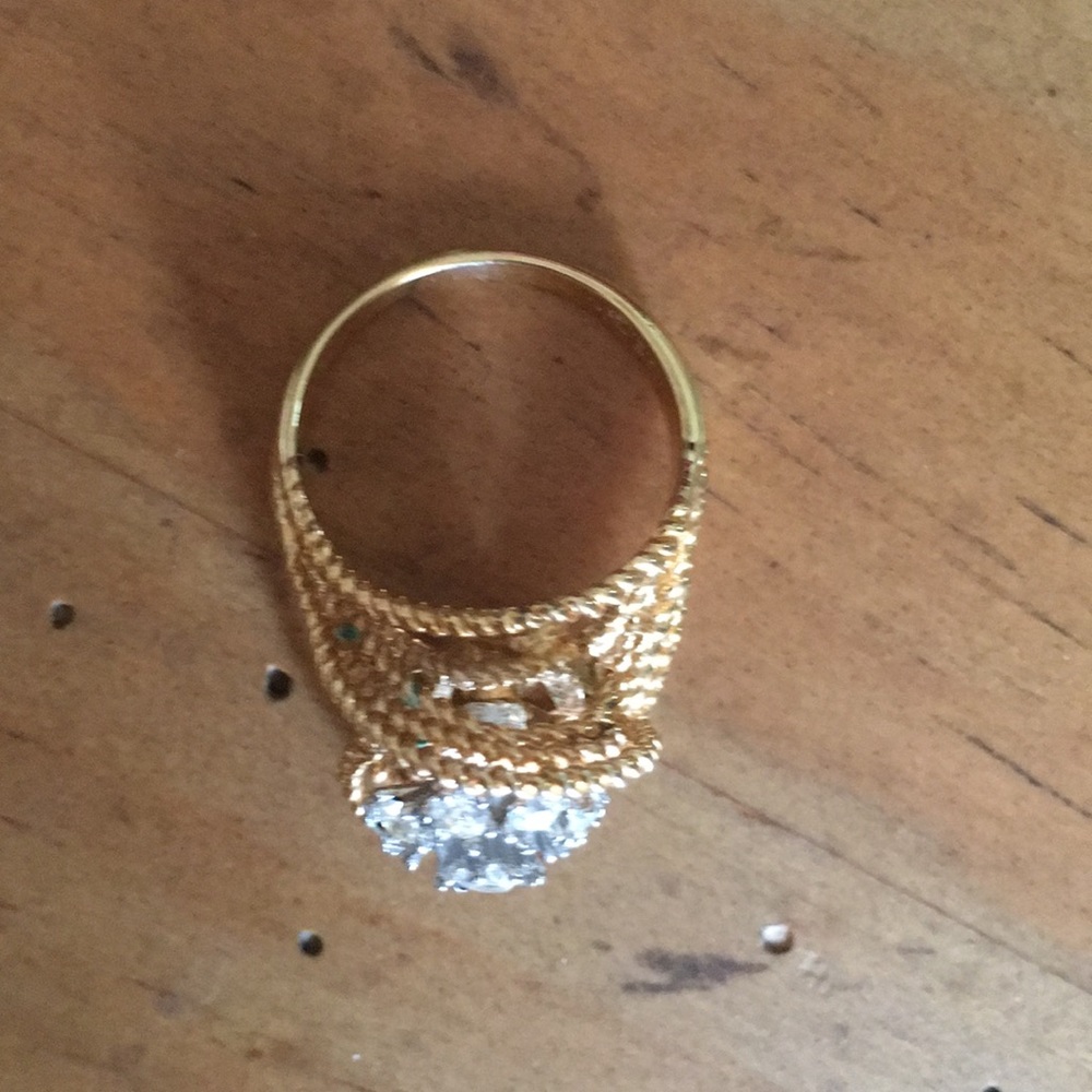 Rhinestone Cluster Ring - image 3